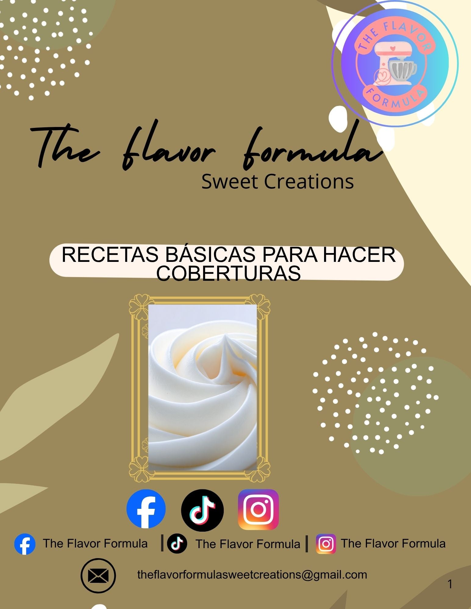 Recetas básicas para hacer coberturas